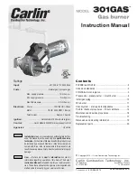 Carlin 301GAS Instruction Manual preview