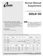 Carlin EZ-1 Manual Supplement preview