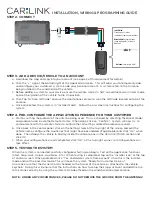 Preview for 7 page of CarLink CLBTLR Installation & Programming Manual