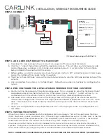 Preview for 13 page of CarLink CLBTLR Installation & Programming Manual