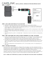 Preview for 19 page of CarLink CLBTLR Installation & Programming Manual