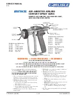 Carlisle Binks 102-2400 FRP Service Manual preview