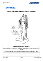 Предварительный просмотр 1 страницы Carlisle BINKS DE-05 Service Manual