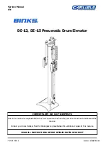 Carlisle Binks DE-12 Service Manual preview