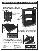 Preview for 1 page of Carlisle CC2243 Assembly Instructions