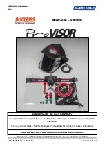 Carlisle DeVilbiss ProViSOR PROV-650 Series Service Manual preview