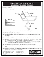 Carlisle SIX-STAR 6611 Assembly Instructions предпросмотр