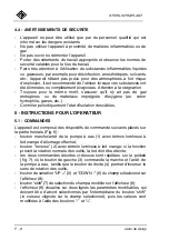 Preview for 34 page of Carlo De Giorgi 554/00 User And Maintenance Manual