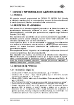 Preview for 61 page of Carlo De Giorgi 645/00 User And Maintenance Manual