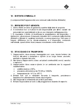 Preview for 11 page of Carlo De Giorgi 675/00 Use And Maintenance Manual