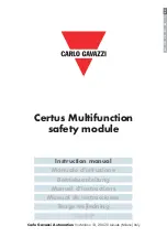 CARLO GAVAZZI Certus CL20D2A Instruction Manual предпросмотр