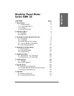 Preview for 1 page of CARLO GAVAZZI EDM 35 - Manual