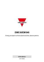 CARLO GAVAZZI EM530 User Manual предпросмотр