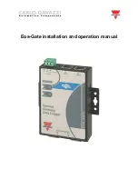 CARLO GAVAZZI Eos-Gate Installation And Operation Manual preview