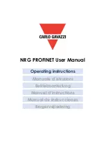 CARLO GAVAZZI NRGC Series User Manual предпросмотр