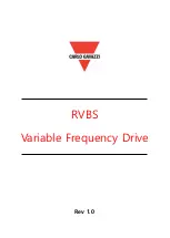 CARLO GAVAZZI RVBS Manual preview