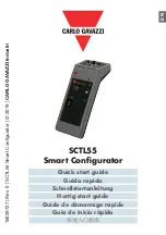 CARLO GAVAZZI SCTL55 Quick Start Manual предпросмотр