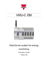 Preview for 1 page of CARLO GAVAZZI VMU-C EM Instruction Manual