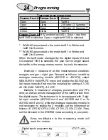 Предварительный просмотр 24 страницы CARLO GAVAZZI WM4-96 - PROGRAMMING Manual