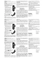 Preview for 3 page of Carlon 3302T Instruction Manual