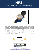 Carlon 750MRS Quick Strat Manual предпросмотр