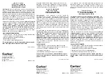 Предварительный просмотр 2 страницы Carlon FPC1451 Instruction Manual