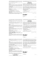 Preview for 2 page of Carlon HS4370D Instruction Manual