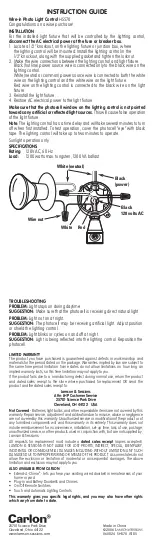 Preview for 2 page of Carlon HS570 Instruction Manual