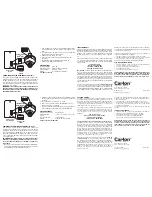 Preview for 2 page of Carlon HW2165D Instruction Manual