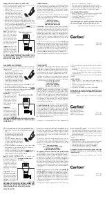 Предварительный просмотр 2 страницы Carlon RC3730D Instruction Manual