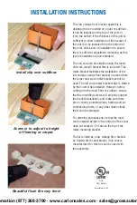 Preview for 2 page of Carlon SC100FBWC Installation Instructions