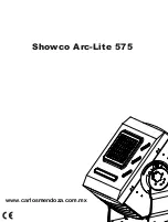 Preview for 1 page of Carlos mendoza Showco Arc-Lite 575 Instruction Manual