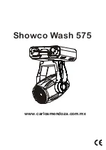 Carlos mendoza Showco Wash 575 Owner'S Manual preview