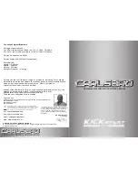 Carlsbro KICKSTART 25 DSP User Manual preview