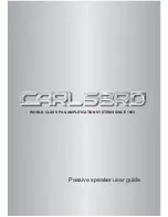 Preview for 1 page of Carlsbro Passive speaker User Manual