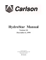 Carlson HydroStar Manual preview