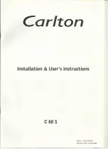 Carlton C 60 S Installation & User'S Instructions preview