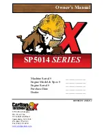 Carlton SP5014 Series Owner'S Manual preview