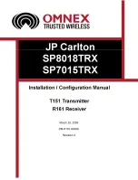 Preview for 86 page of Carlton SP8018 TRX Owner'S Manual