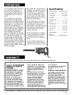 Preview for 5 page of Carlyle Tools 6-1138 Instruction Manual