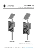 Carmanah SpeedCheck-18 User Manual предпросмотр