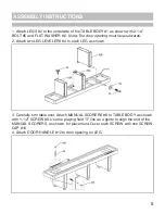 Preview for 5 page of Carmelli CHALLENGER SHUFFLEBOARD TABLE Assembly Instructions Manual