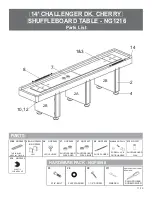 Preview for 8 page of Carmelli CHALLENGER SHUFFLEBOARD TABLE Assembly Instructions Manual