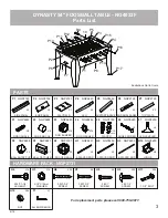 Preview for 3 page of Carmelli Dynasty NG4033F Assembly Instructions Manual