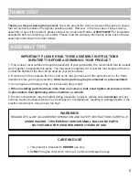 Preview for 2 page of Carmelli NG2815 Assembly Manual