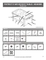 Preview for 3 page of Carmelli NG4009H Assembly Instructions Manual