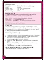 Preview for 2 page of Carmen C84004 Safety & Instruction Manual