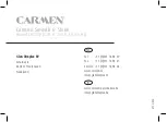 Preview for 27 page of Carmen CR1070 Manual