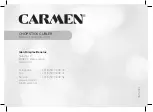 Preview for 28 page of Carmen CT4610 Manual