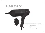 Предварительный просмотр 1 страницы Carmen HD2390 Manual